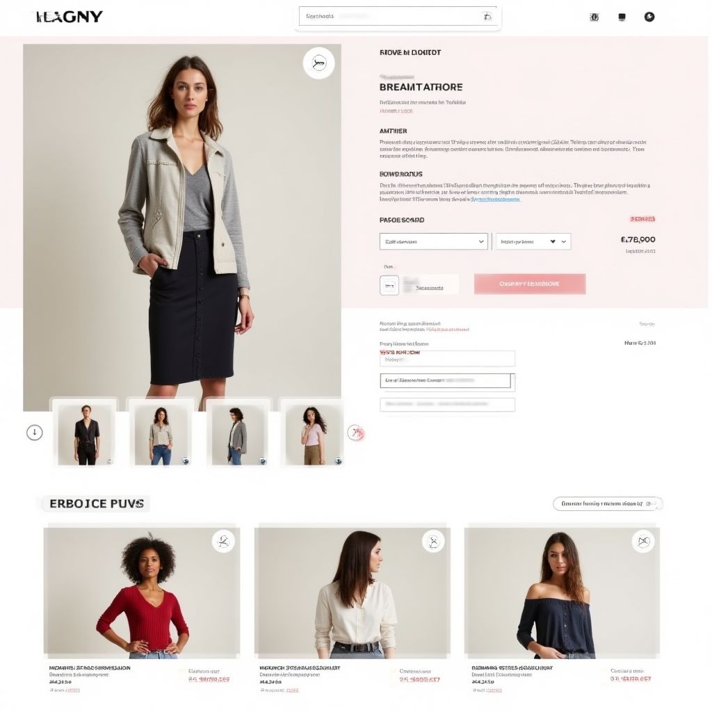 Interface de e-commerce otimizada após pesquisa