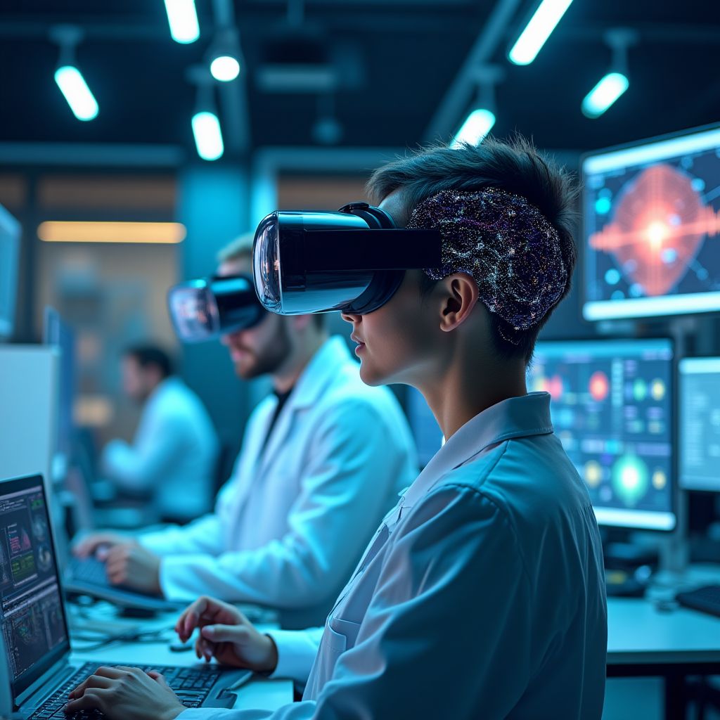 Laboratório de inovação com tecnologias avançadas de pesquisa