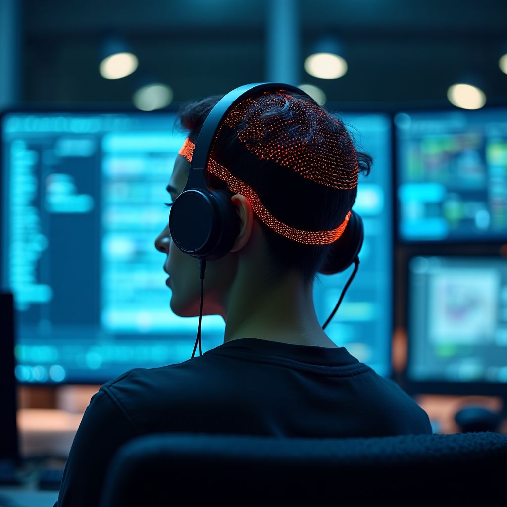 Laboratório de neuromarketing com equipamentos avançados