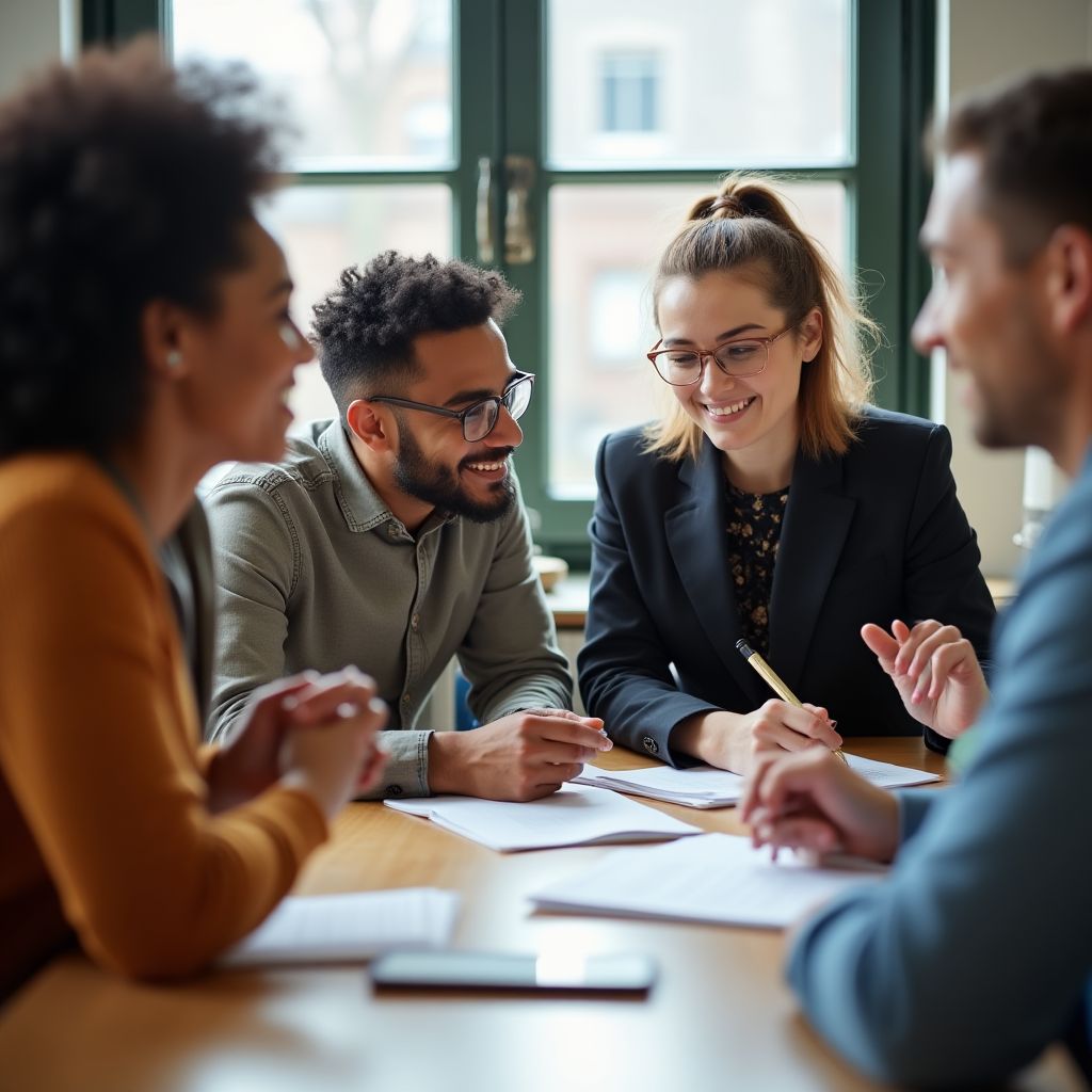 Sessão de focus group para pesquisa qualitativa